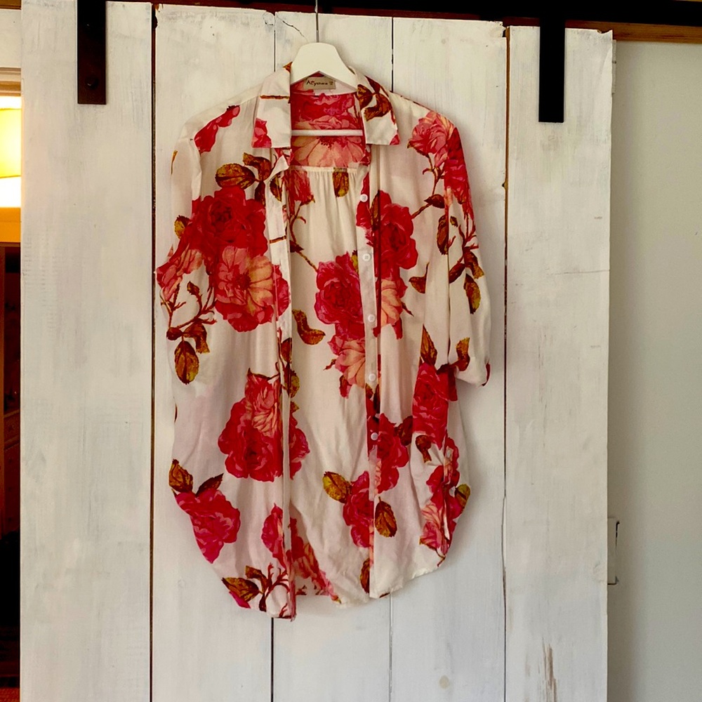 Colourful cotton blouse
